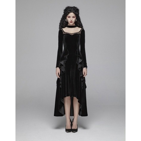  TY103 Custom Made to order Velvet  Gothic Victorian Witch dress Regular Size XS S M L XL & Plus size  (SZ16-52)1X 2X 3X 4X 5X 6X 7X 8X 9X 10X